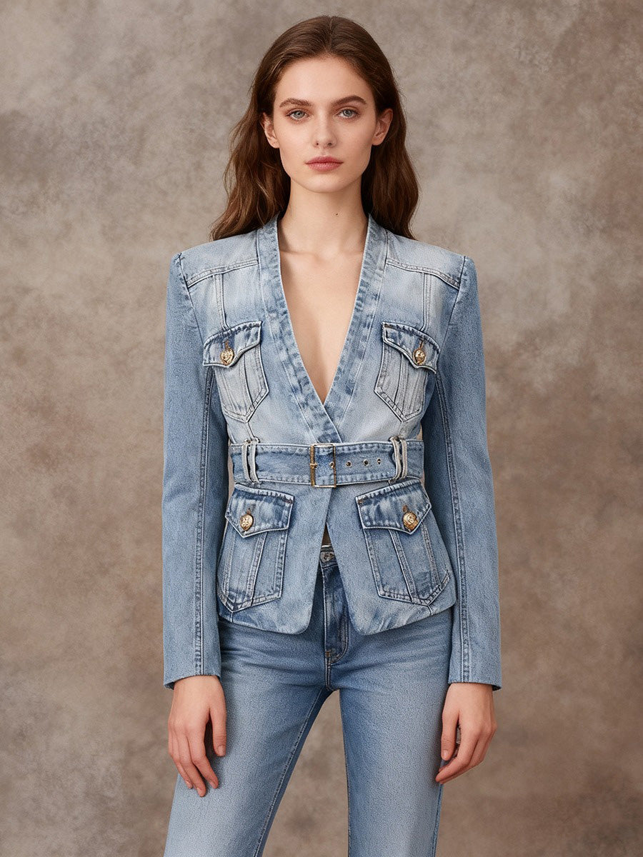 Maya Denim Blazer