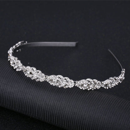 Trendy Rhinestone Crown Headband Fashion Accessories