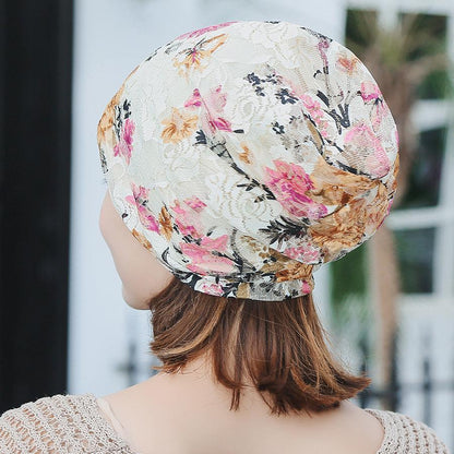 Boho Lace Floral Double-Layer Casual Outdoor Hat