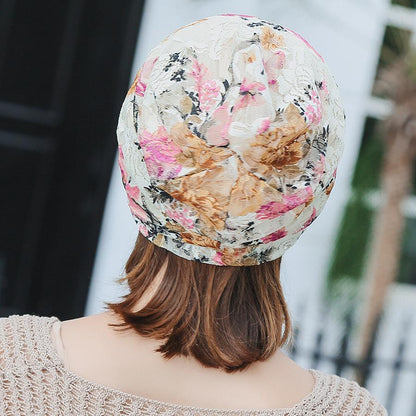 Boho Lace Floral Double-Layer Casual Outdoor Hat