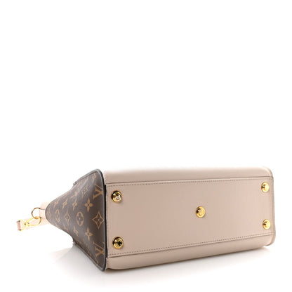 Calfskin Monogram On My Side MM Greige