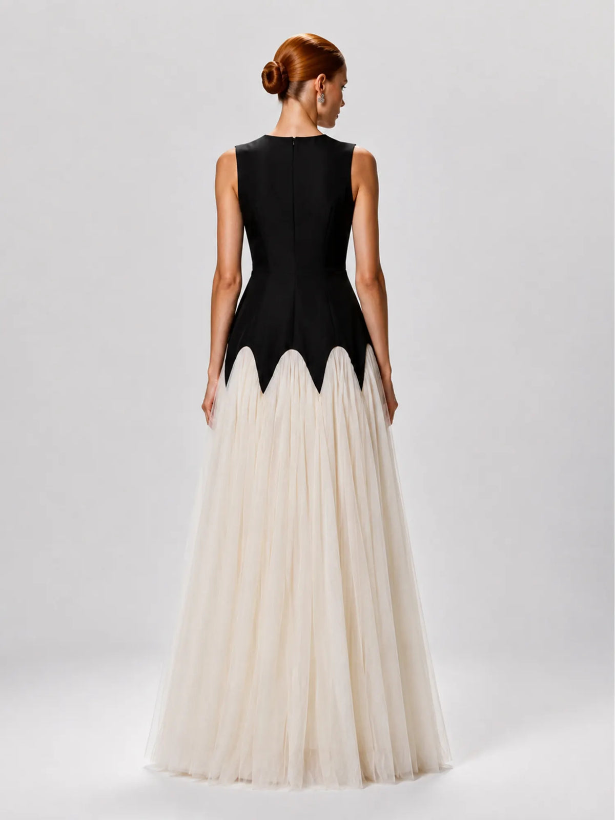 Sienna Pleated Panel Sleeveless Midi Dress