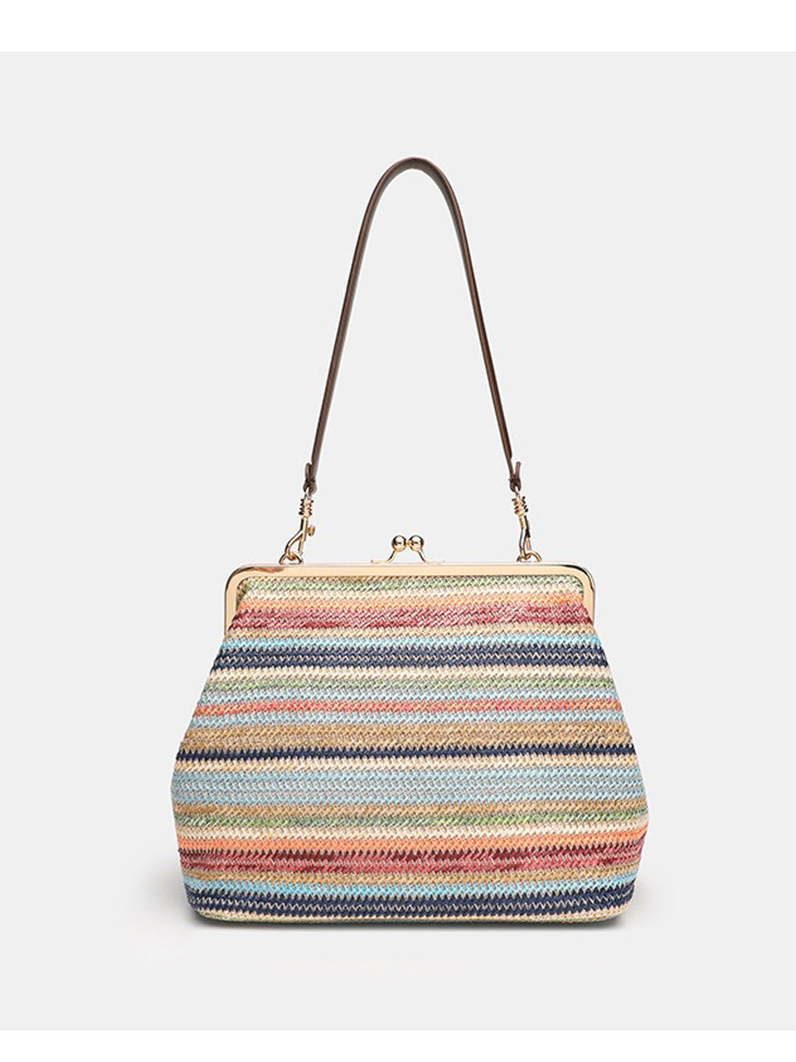 Elise Rhinestone-Woven Bag