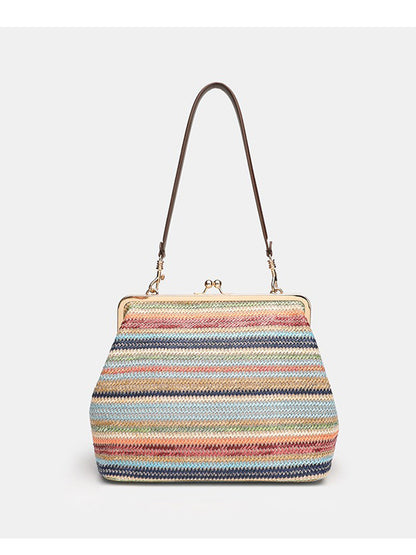 Elise Rhinestone-Woven Bag