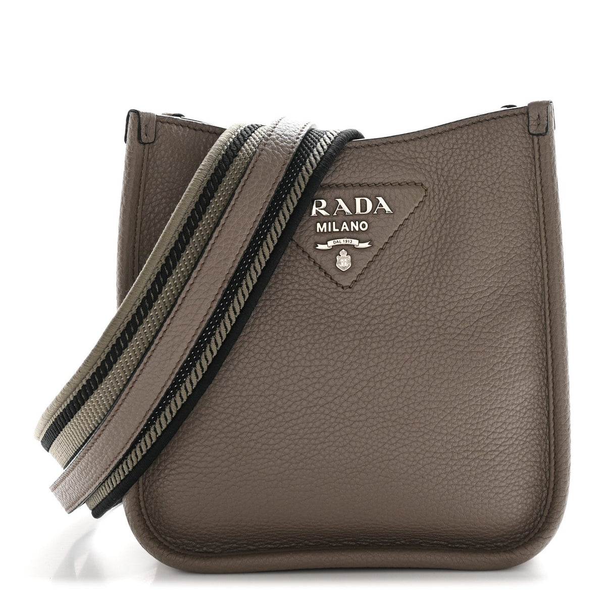 Vitello Daino Soft Mini Hobo Messenger Bag Argilla