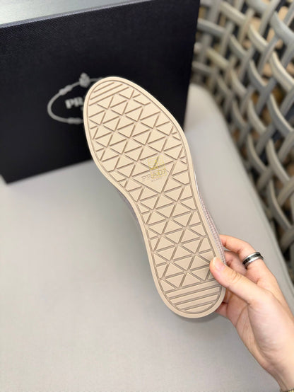 PRA LOAFER IN EGG NOG WHITE SUEDE
