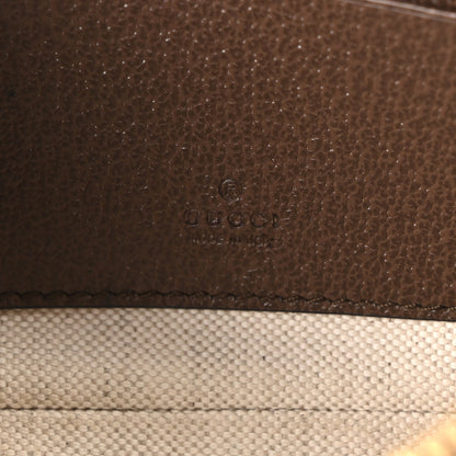 GG Supreme Monogram Textured Dollar Calfskin Web Mini Ophidia Convertible Shoulder Bag Beige Ebony New Acero
