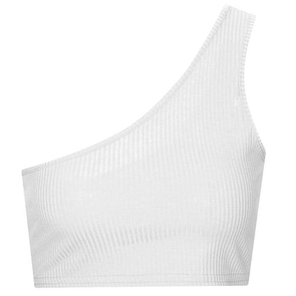 Solid Color Shoulder Strap Vest