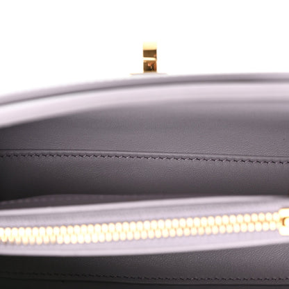 Satinated Calfskin Mini 16 Top Handle Bag Lilac