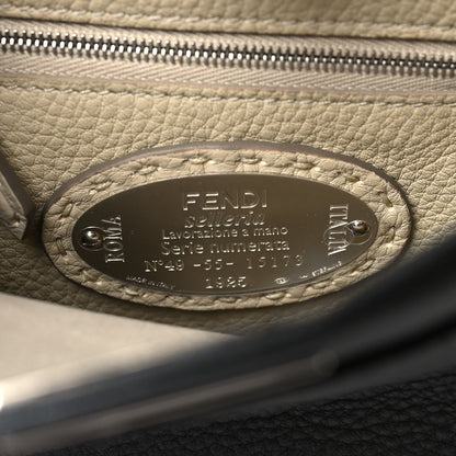 Cuoio Romano Selleria Bi-Color Mini Peekaboo Iconic Satchel Asfalto Latte