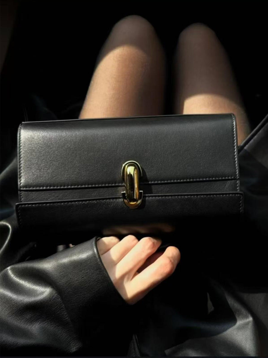Natalie Rectangular Clutch with Clasp