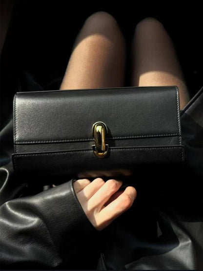 Natalie Rectangular Clutch with Clasp