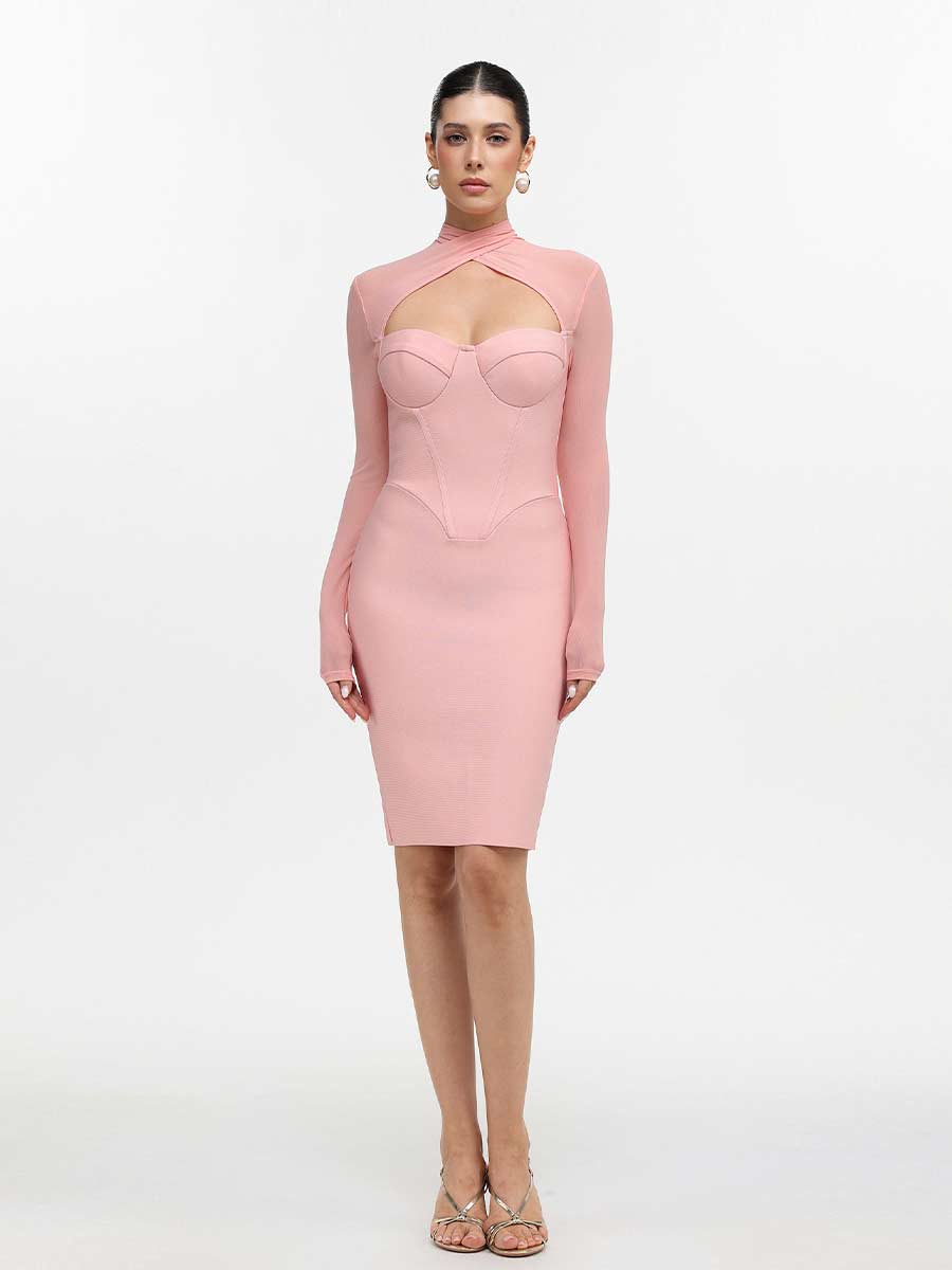Octavia Romantic Bandage Midi Dress