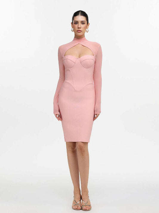 Octavia Romantic Bandage Midi Dress