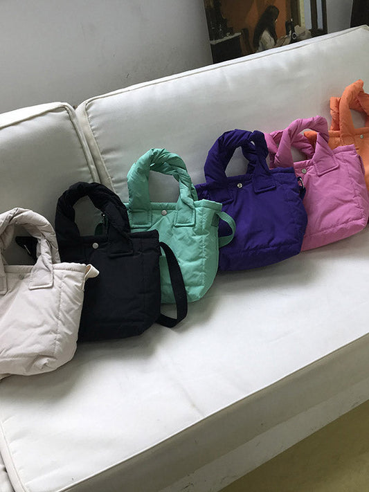 Simple Casual Padded 6 Colors Handbag