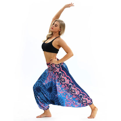 Printed High Waist Fitness Yoga Pants Women-1
