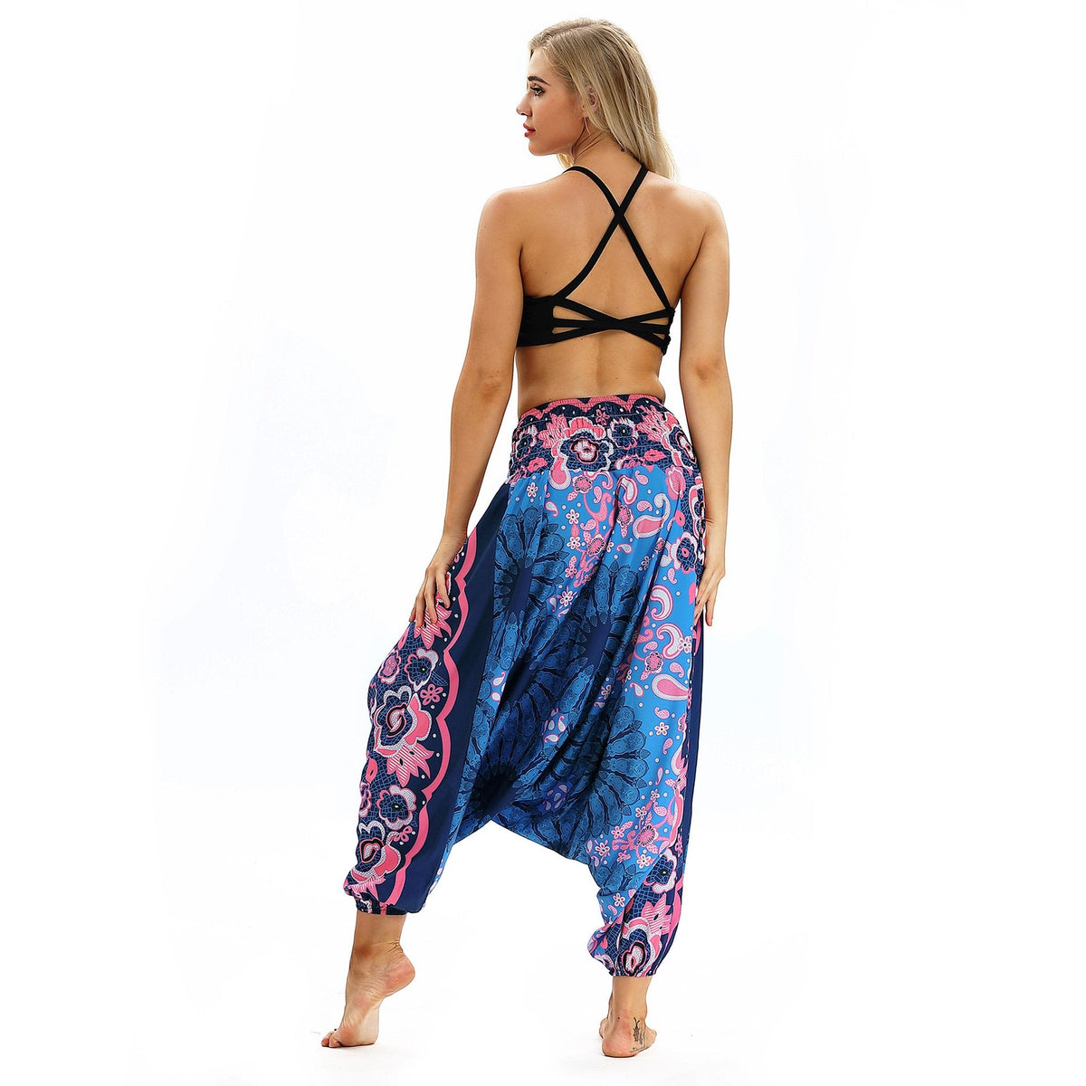 Printed High Waist Fitness Yoga Pants Women-1