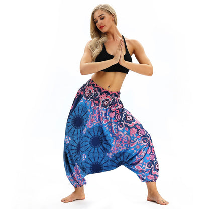 Printed High Waist Fitness Yoga Pants Women-1