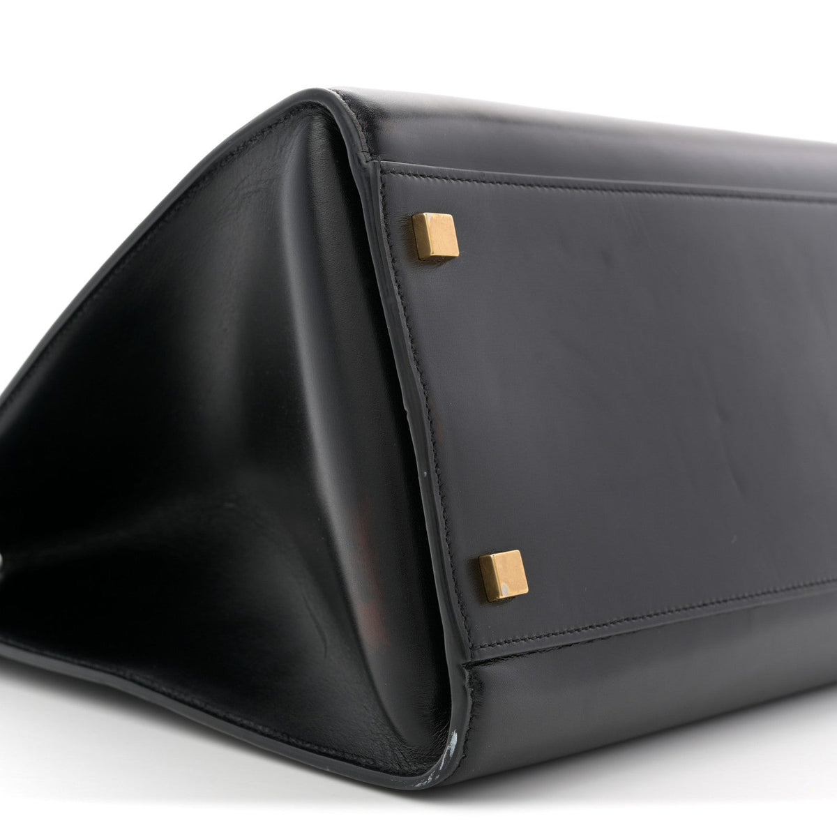 Calfskin Medium Manhattan Shopper Tote Black