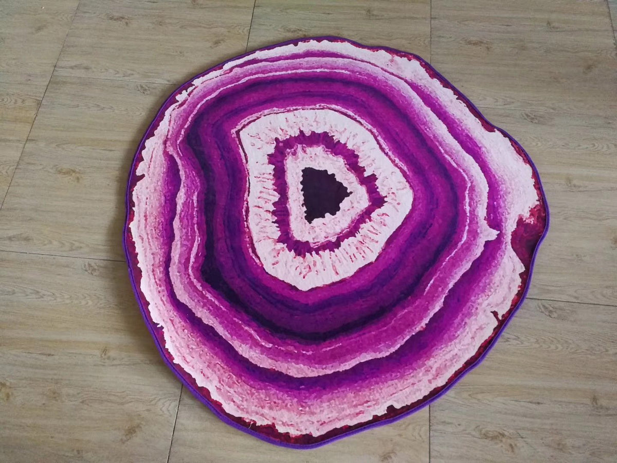 Nordic Simple Fashion Agate Round Floor Mat Living Room Coffee Table Carpet Bedroom Study Club Model Room Carpet