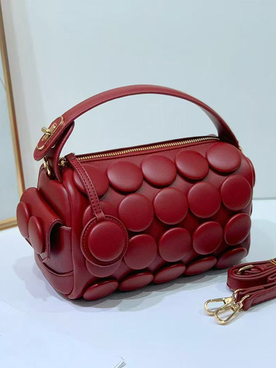 Rhea Button Cylinder Bag