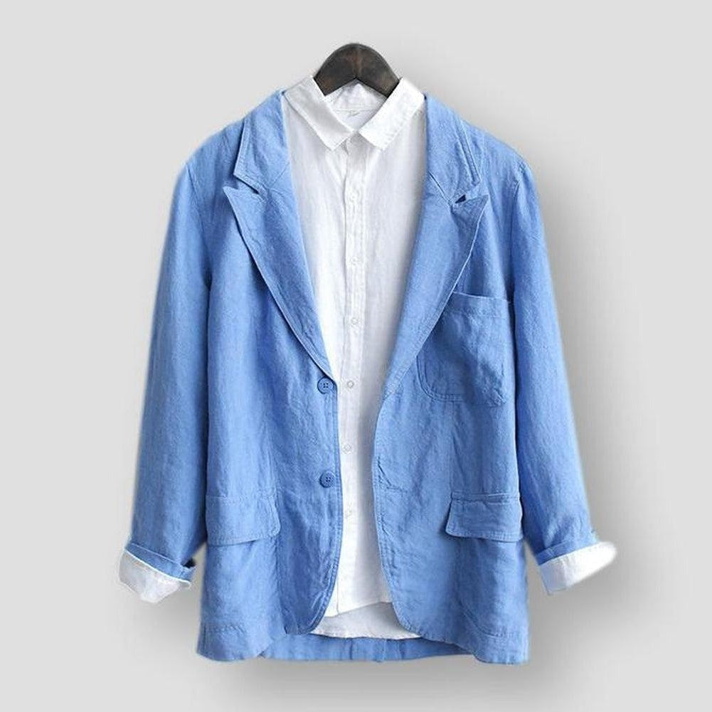 Saint Morris Lenoir Linen Blazer