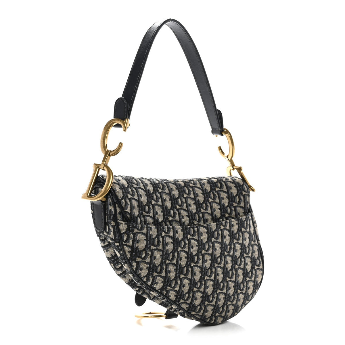 Oblique Saddle Bag Blue