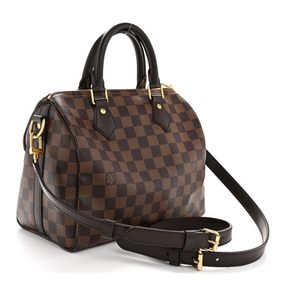 Damier Ebene Speedy Bandouliere 25