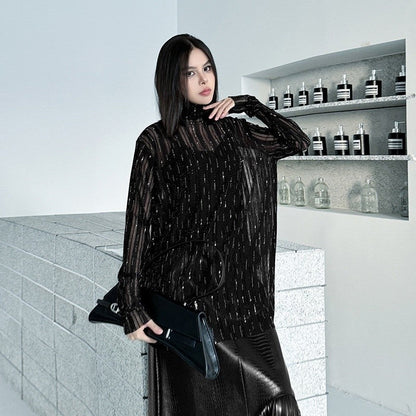 Sparkling Crystal Lace T-Shirt