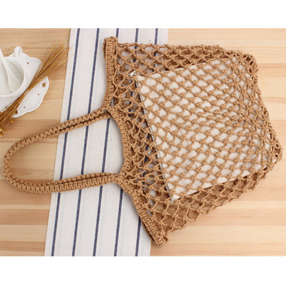 Crochet Market Bag Beach Vacation Net Bag