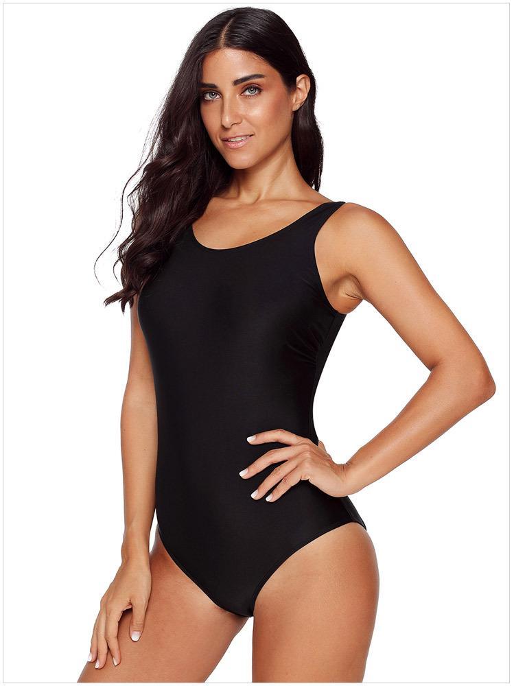 Women'S Gradient Solid Color Sexy Underwireless Bikini One-Piece Swimsuit