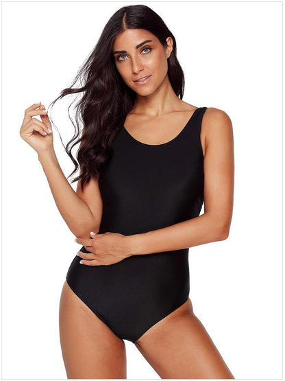 Women'S Gradient Solid Color Sexy Underwireless Bikini One-Piece Swimsuit