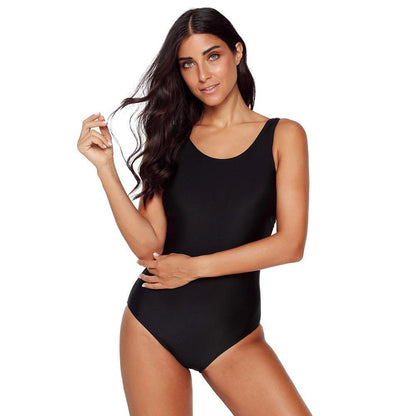 Women'S Gradient Solid Color Sexy Underwireless Bikini One-Piece Swimsuit
