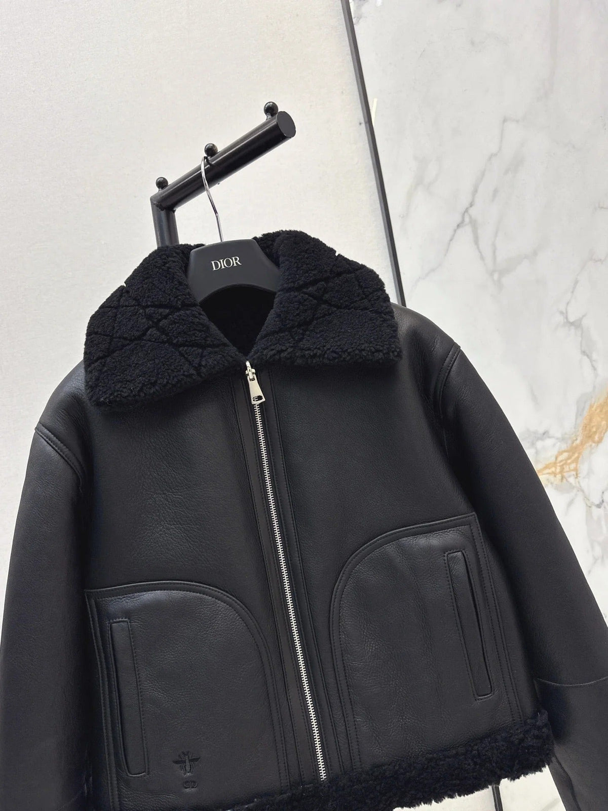 DIOR 25S SHERPA-COLLAR JACKET 542