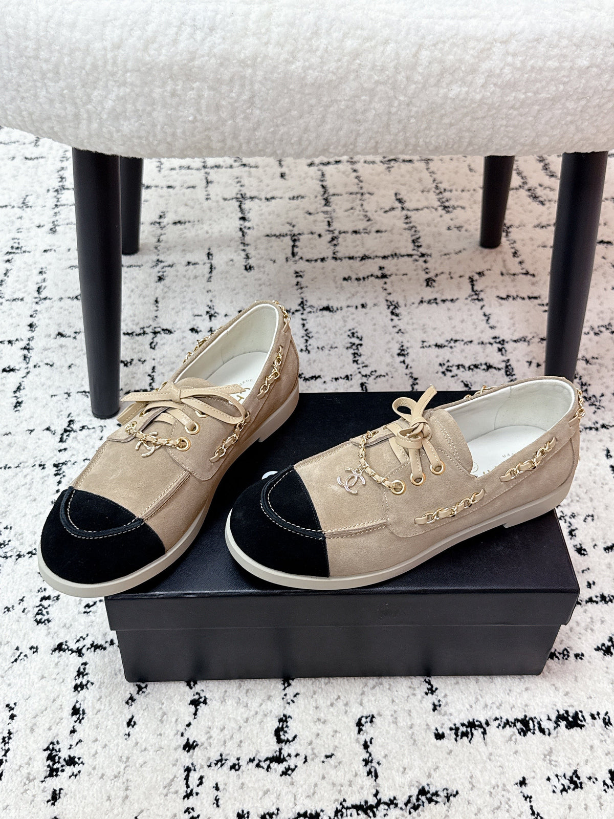 CC Cruise 25/26 Moccasins Black Light Taupe Suede
