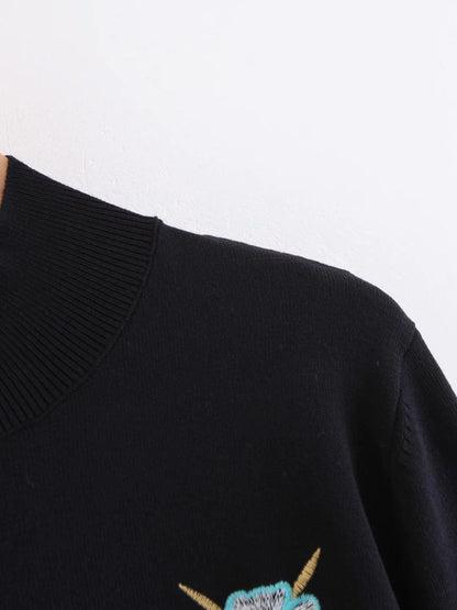 Fashion Wild Embroidery Sweater