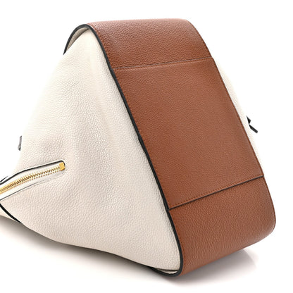 Calfskin Small Hammock Shoulder Bag Tan Ivory Black