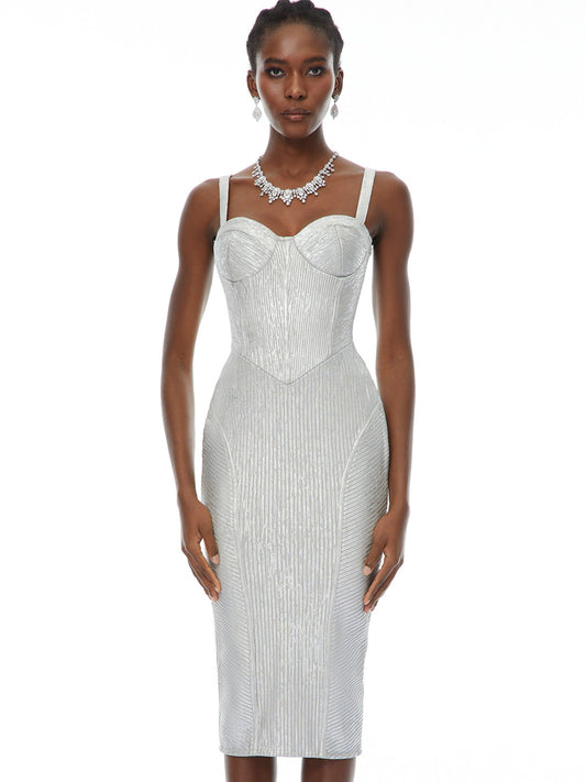 Isla Cinched Waist Midi Dress