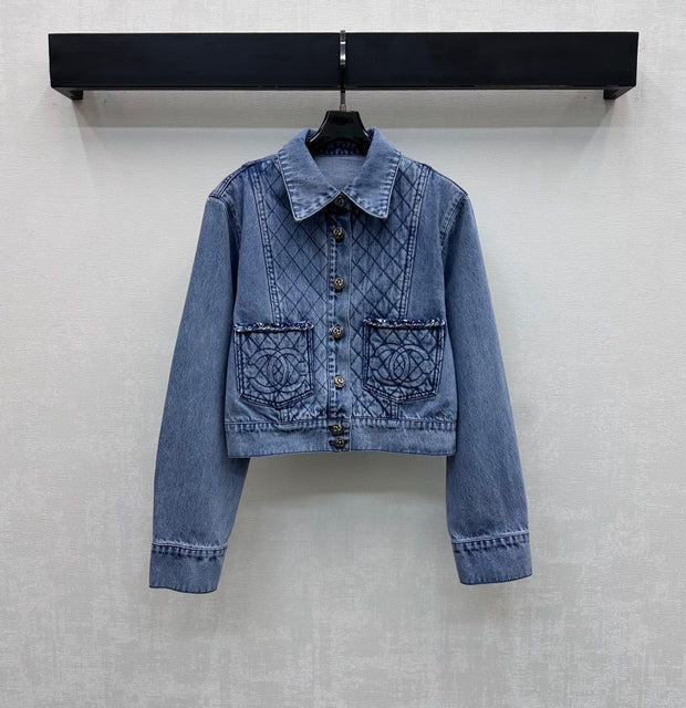 Chanel 2026 Denim Jacket Blue Cotton 356141