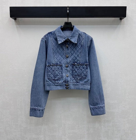 Chanel 2026 Denim Jacket Blue Cotton 356141