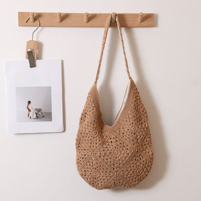 Cosbai - Boho Crochet Tote Bag - Large &amp; Classic