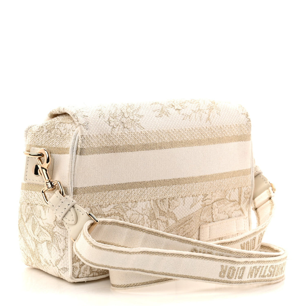 Canvas Diorcamp Messenger White Gold