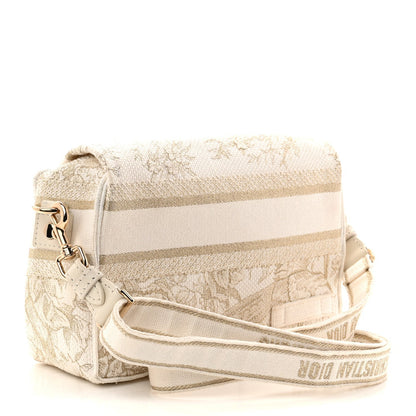 Canvas Diorcamp Messenger White Gold
