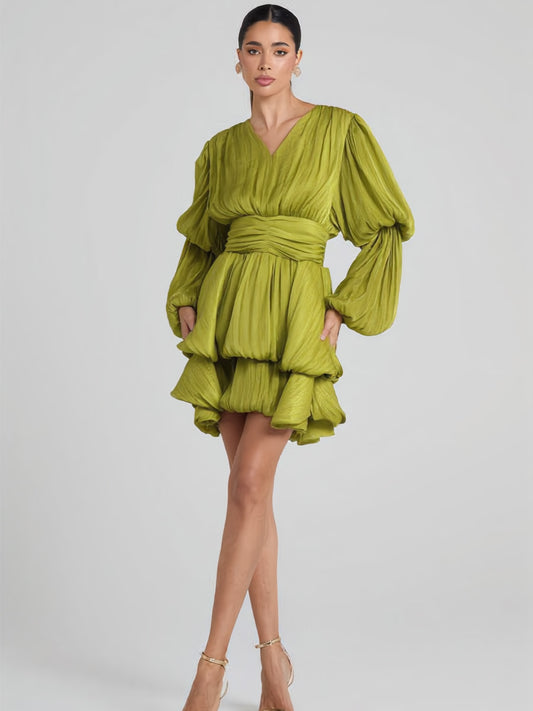 Kiera Puff Sleeve Mini Dress