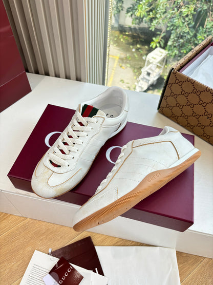 Gucci Shift Damen sneaker Varianten Schwarzes Off-White Leather 506839