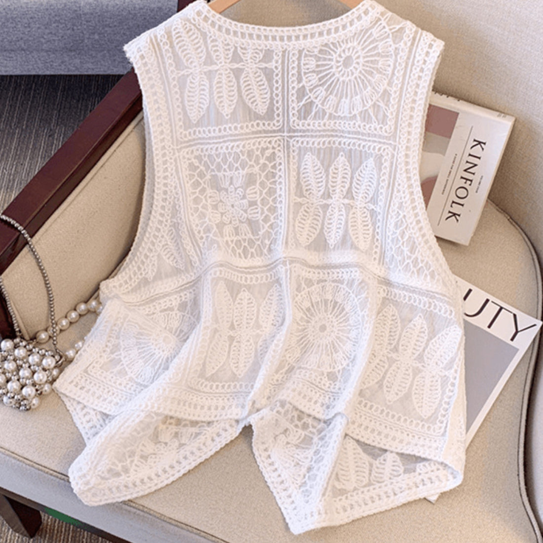 Crosa - Bohemian Crochet Sleeveless Vest