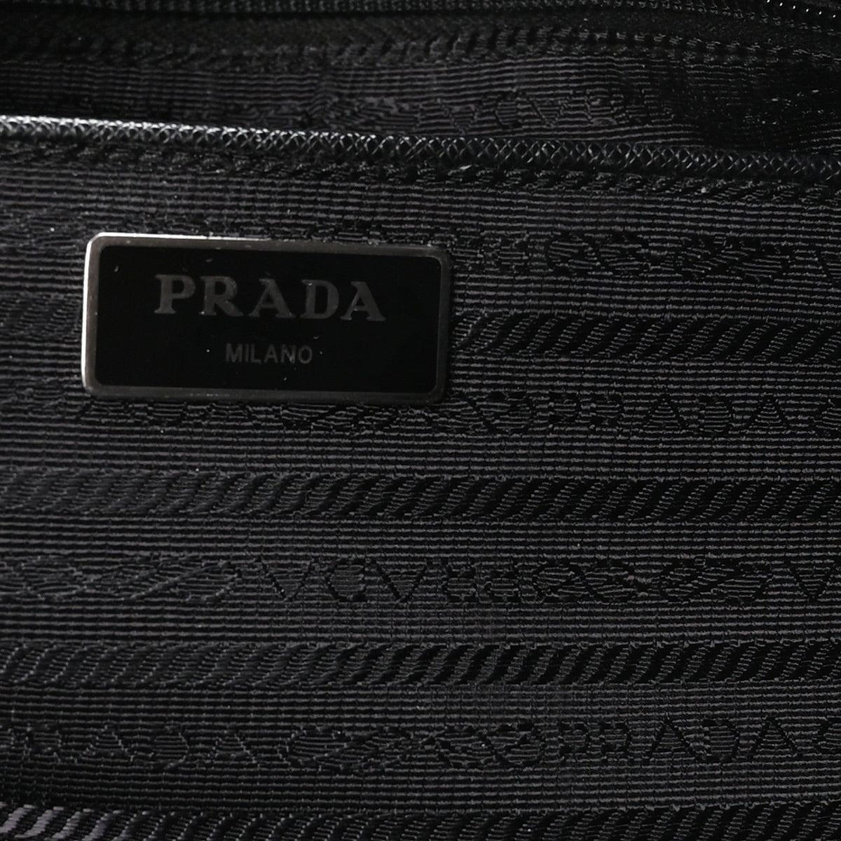 Nylon Vela East West Shopper Tote Black