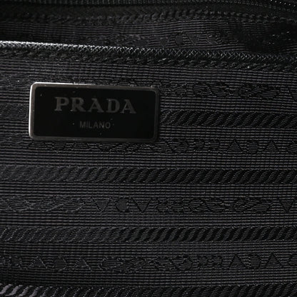 Nylon Vela East West Shopper Tote Black