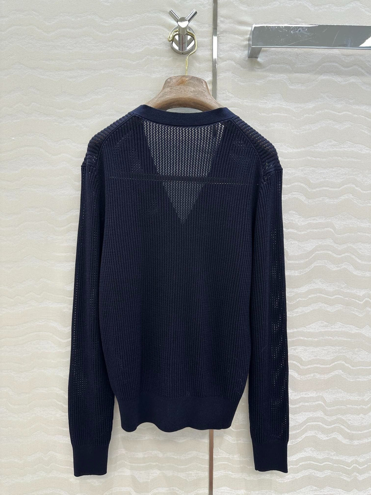 LP NAVY BLUE V-NECK KNIT CARDIGAN