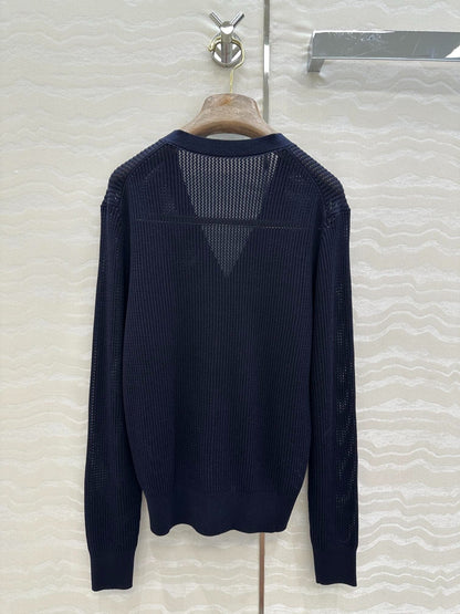 LP NAVY BLUE V-NECK KNIT CARDIGAN